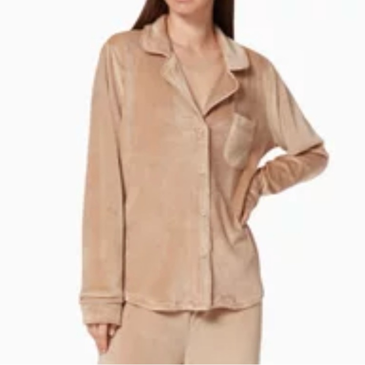 Skims Medium Fuzzy Lounge Top